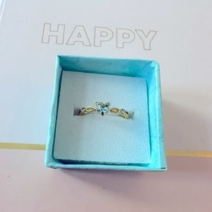 NWT Beautiful Aqua Blue Heart Ring🩵